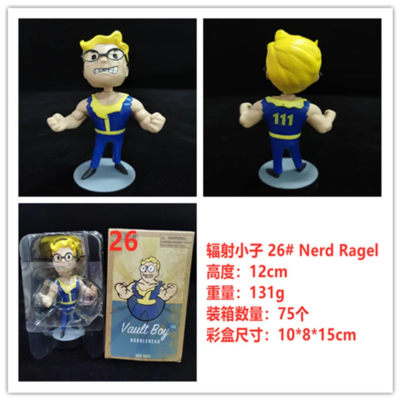 Hot Vault Boy Generation 7 Shaking Anime Action Figure Statue Model Room Ornament Toys Collectible Childrens Surprise Xmas Gifts