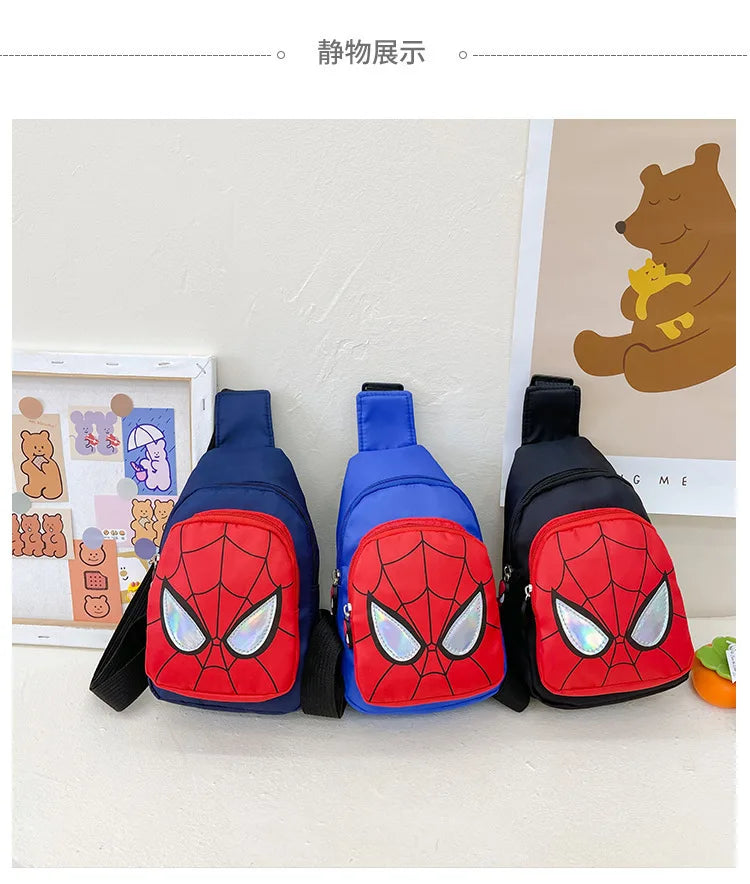 Marvel New Children's Shoulder Backpack Spiderman Pattern Large Capacity Bag Casual Student Boys Girls Bag