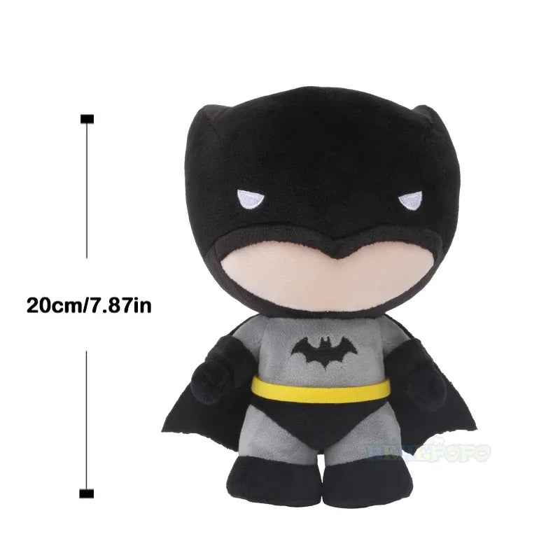 Classic Hero Plush Dolls 20cm Batman Superman DC Comics Justice League Soft Stuffed Toys for Kids Christmas Halloween Gifts
