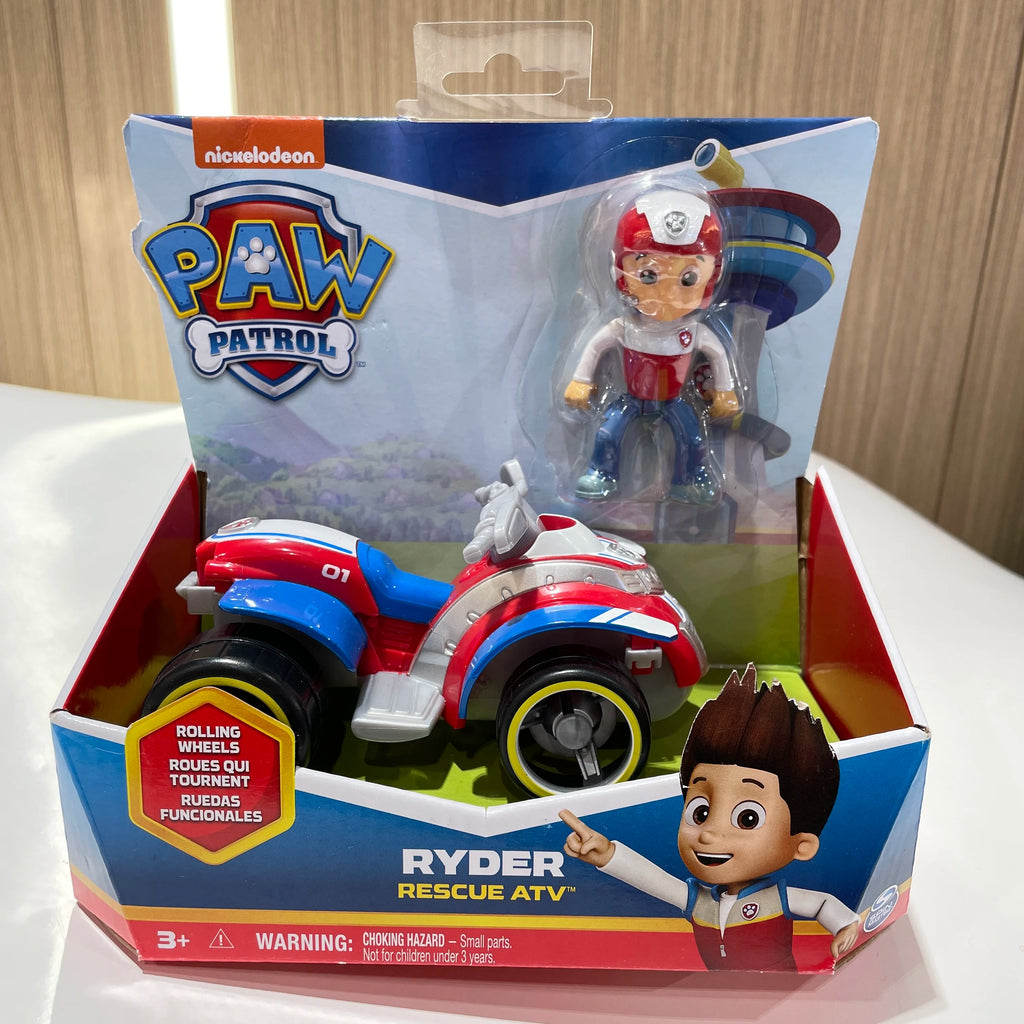 Genuine Paw patrol Dino Rescue Rex Ryder Everest Rescue Vehicle with Collectible Action Figure Patrulla Canina Children TOY Gift