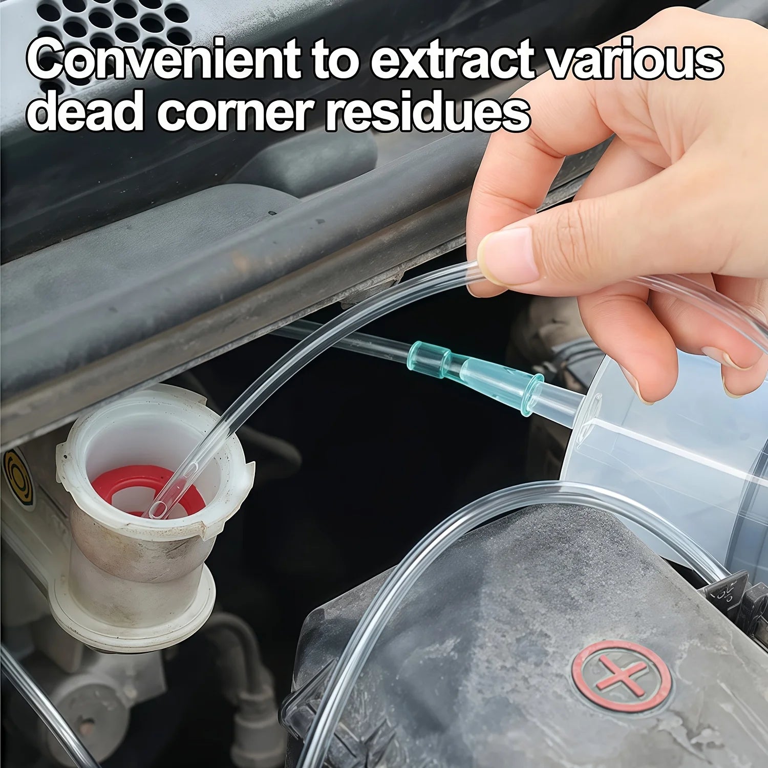 1 set of syringe type water suction/injection dual-use automotive tools, which can be used to suction/inject engine oil/gasoline