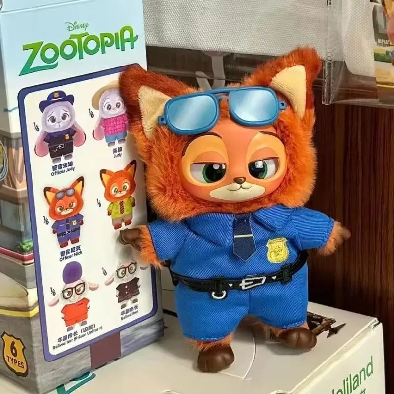 High Quality Zootopia Series Blind Box Judy Nick Vinyl Plush Cartoon Character Pendant Trendy Toys Box Birthday Gifts for Kids