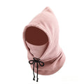 Unisex Winter Balaclava Hat - Windproof Mask with Drawstring, Motorcycle Riding Headwear Warm Winter Hat for Cold Weather