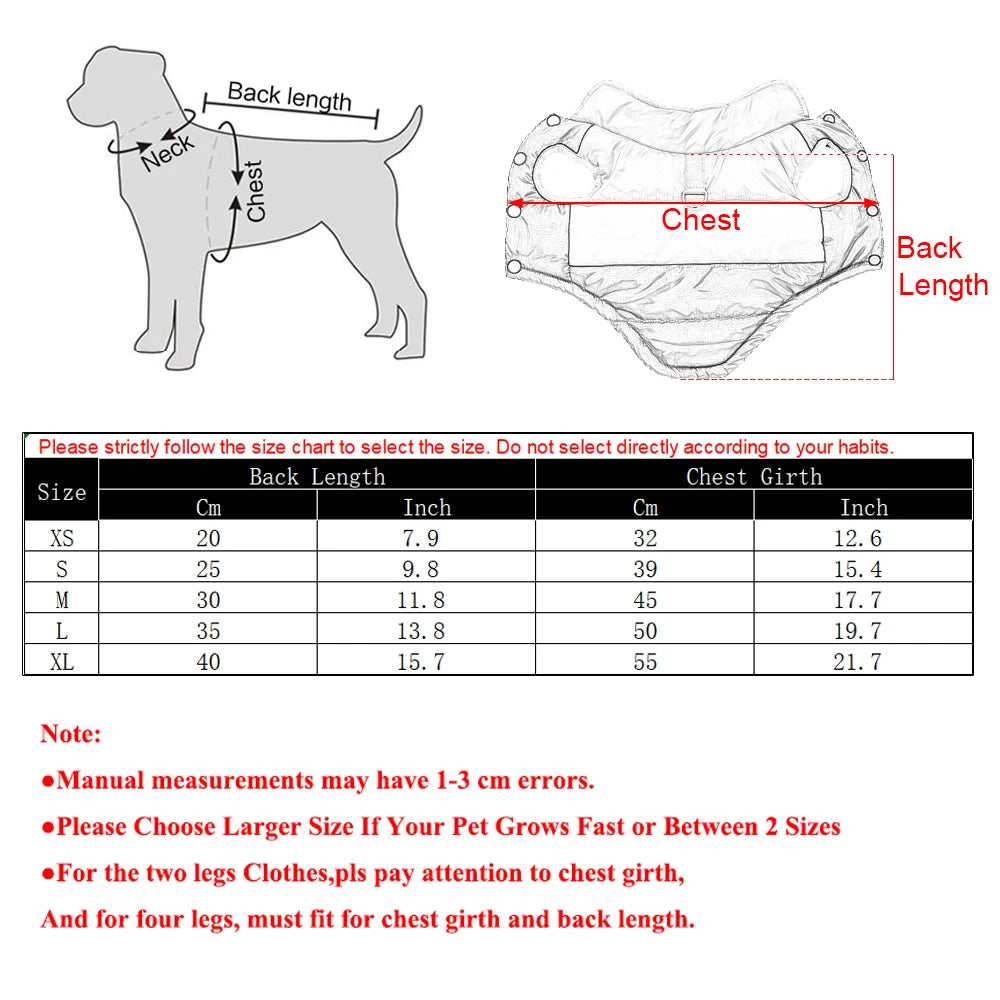 Pet Dog Hiking Jacket With R-ing Warm Dog Clothes Windproof Outdoor Camping CoatFor Small Dog Coat Chihuahua Yorkshire Outfits