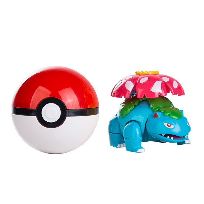 About Pokemon Anime Figure Charizard Pikachu Gyarados  Pocket Monster Figure Pokeball Action Deformation Toy Model Gift