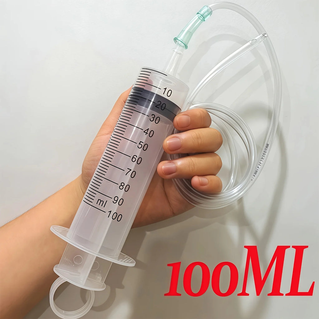 1 set of syringe type water suction/injection dual-use automotive tools, which can be used to suction/inject engine oil/gasoline