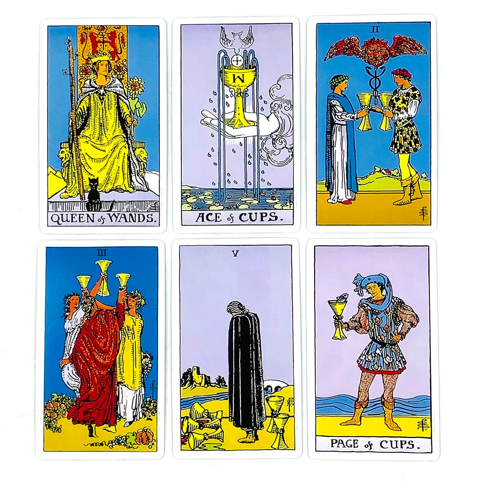 Hot-selling Tarot Cards A 78PCS Tarot Deck English Version Prediction Divination Board Game, Halloween and Christmas Gifts