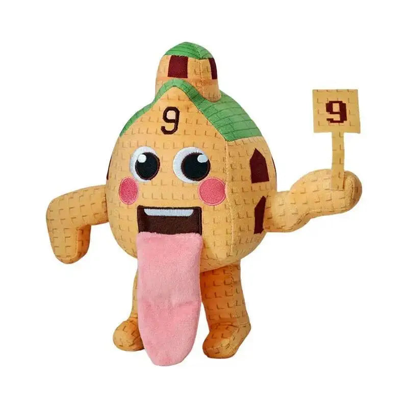 NEW Steal A Brainrot Esok Sekolah Plush Hot Game Peripheral Plushie Cute Cartoon No. 9 House Stuffed Doll Toy Gamer Fans Gift