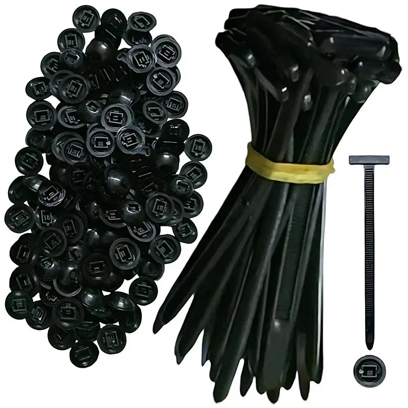 Cable tie buckle fixed through the core nail cable tie buckle mudguard fender inner lining trunk buckle