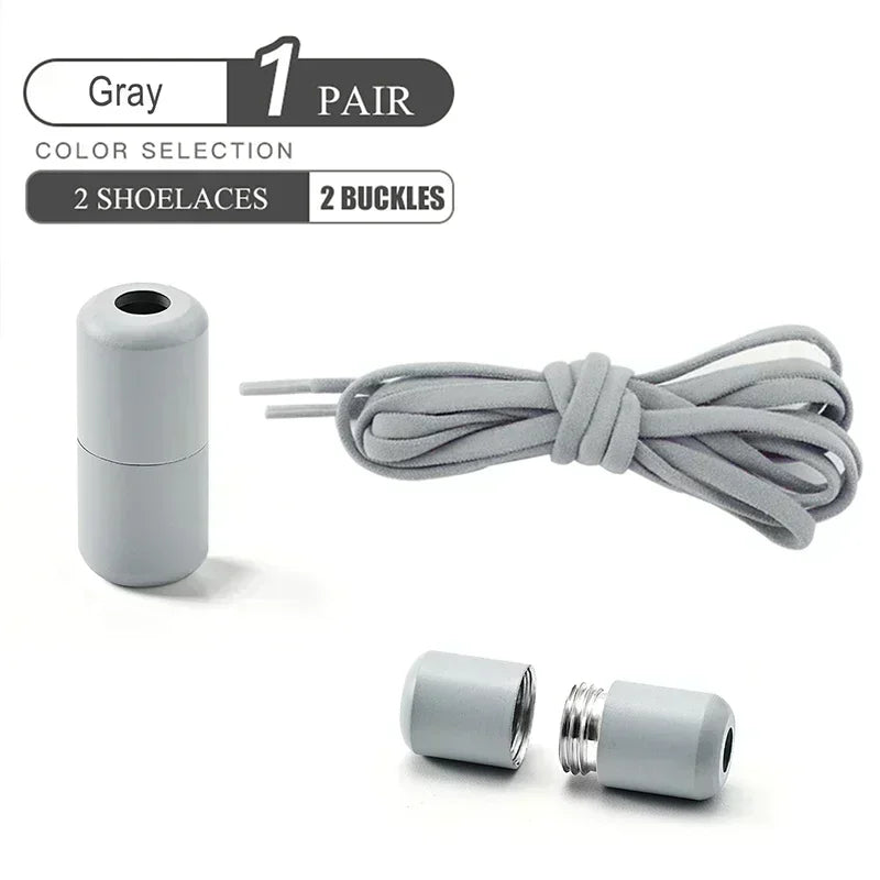 Elastic No Tie Shoelaces Semicircle Shoe Laces for Kids and Adult Sneakers Lazy Shoelace Quick Put on And Take Off Shoe Strings
