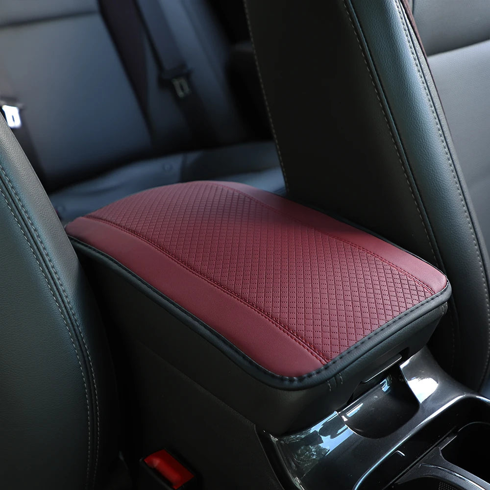 1 PU Comfortable Embossed Waterproof Anti-fouling Car Armrest Cushion Central Control Cushion Automotive Supplies