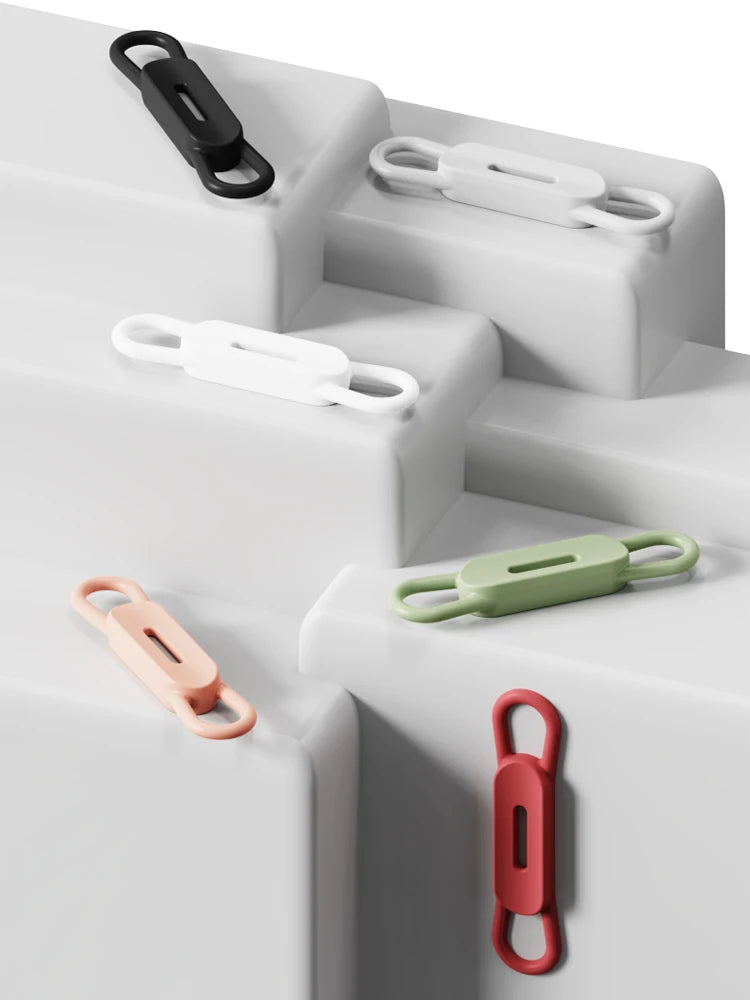 Magnetic Pen Holder Office Whiteboard Adhesive Pencil Hooks Adjustable Silicone Magnet Marker Holder For Refrigerator Blackboard