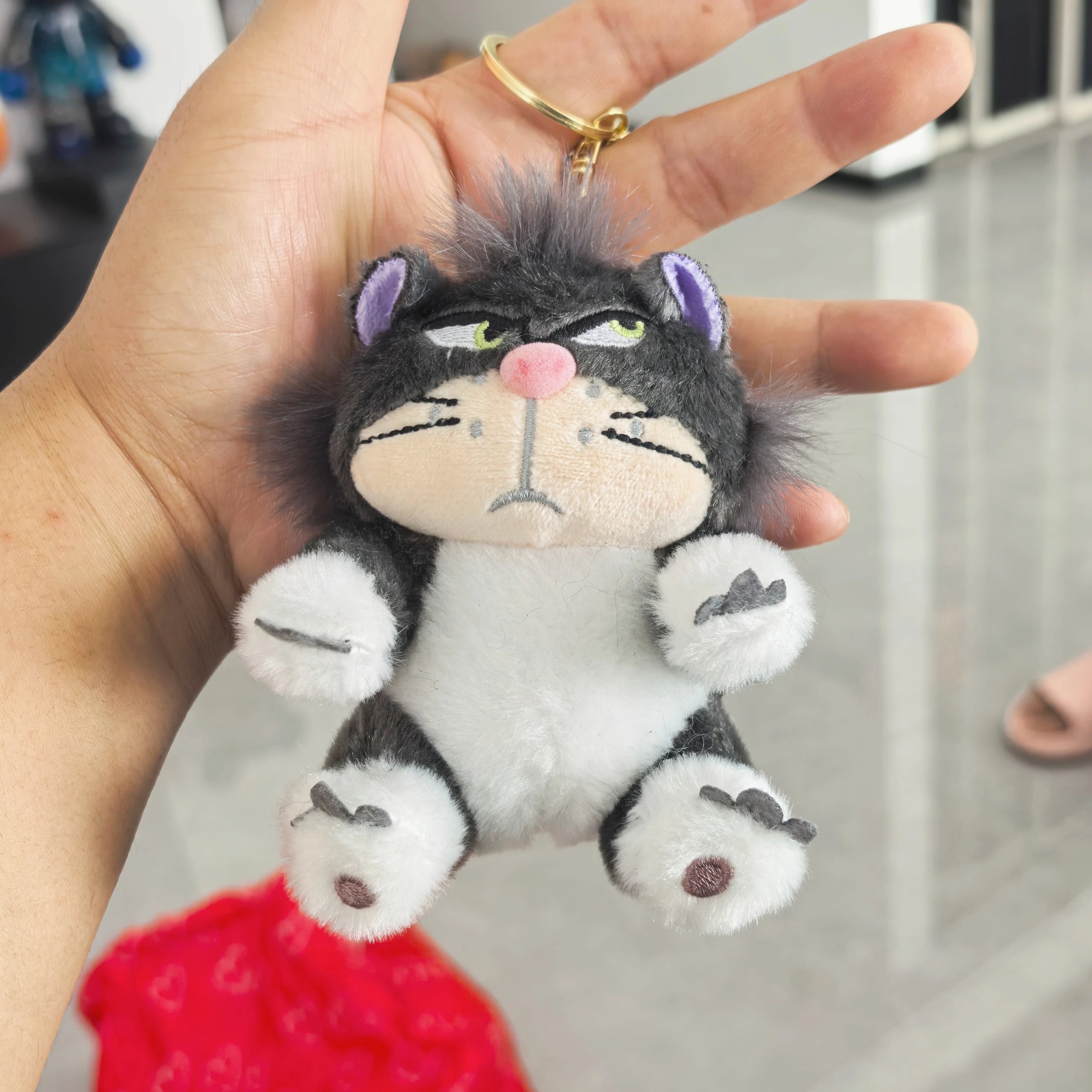 12cm 4 Colors Lovely Lucifer Plush keychain Doll Kawaii Bag Pendant Plush Stuffed Toy Backpack Pendant Birthday Gift For Childre