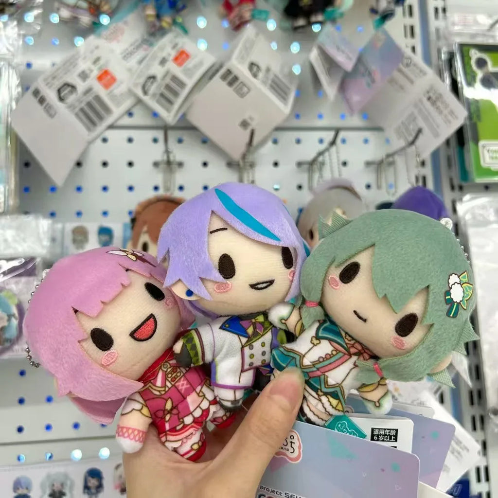 10cm pjsk Plush Keychain Project Sekai Otori Emu Stuffed Plushie Pendant Yoisaki Kanade Kawaii Backpacks Ornaments Toys Gifts