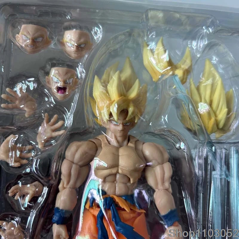 Dragon Ball Z Son Gokul Action Figure SHFiguarts Anime War Damage Super Saiyan Collection Model Birthday Gifts