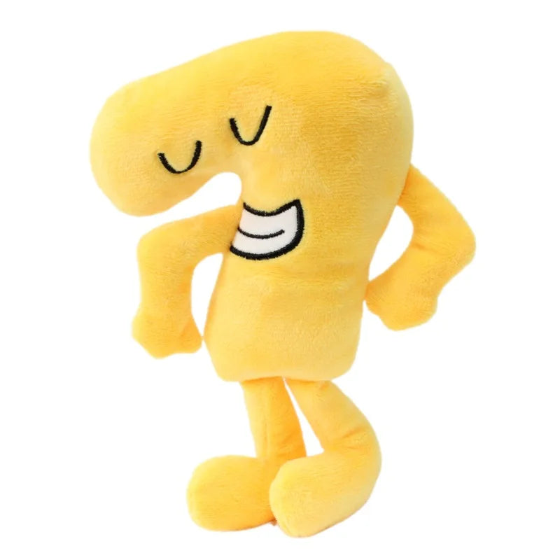 New Arrival BFDI Battle For Dream Island Plush Toy 70 Stuffed Doll Soft Animal X Number Blintz Block Marker Stapler French Fries