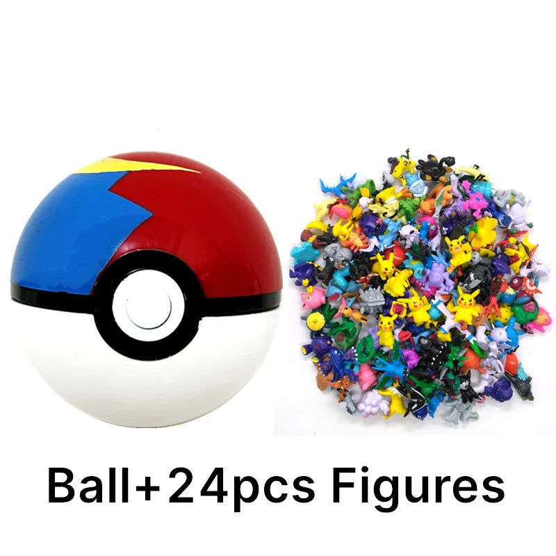 Pokémon Toys 7Cm Elf Ball 2-3cm Anime Action PokeBall Figures Monster Toy Model Dolls Children Christmas Gift