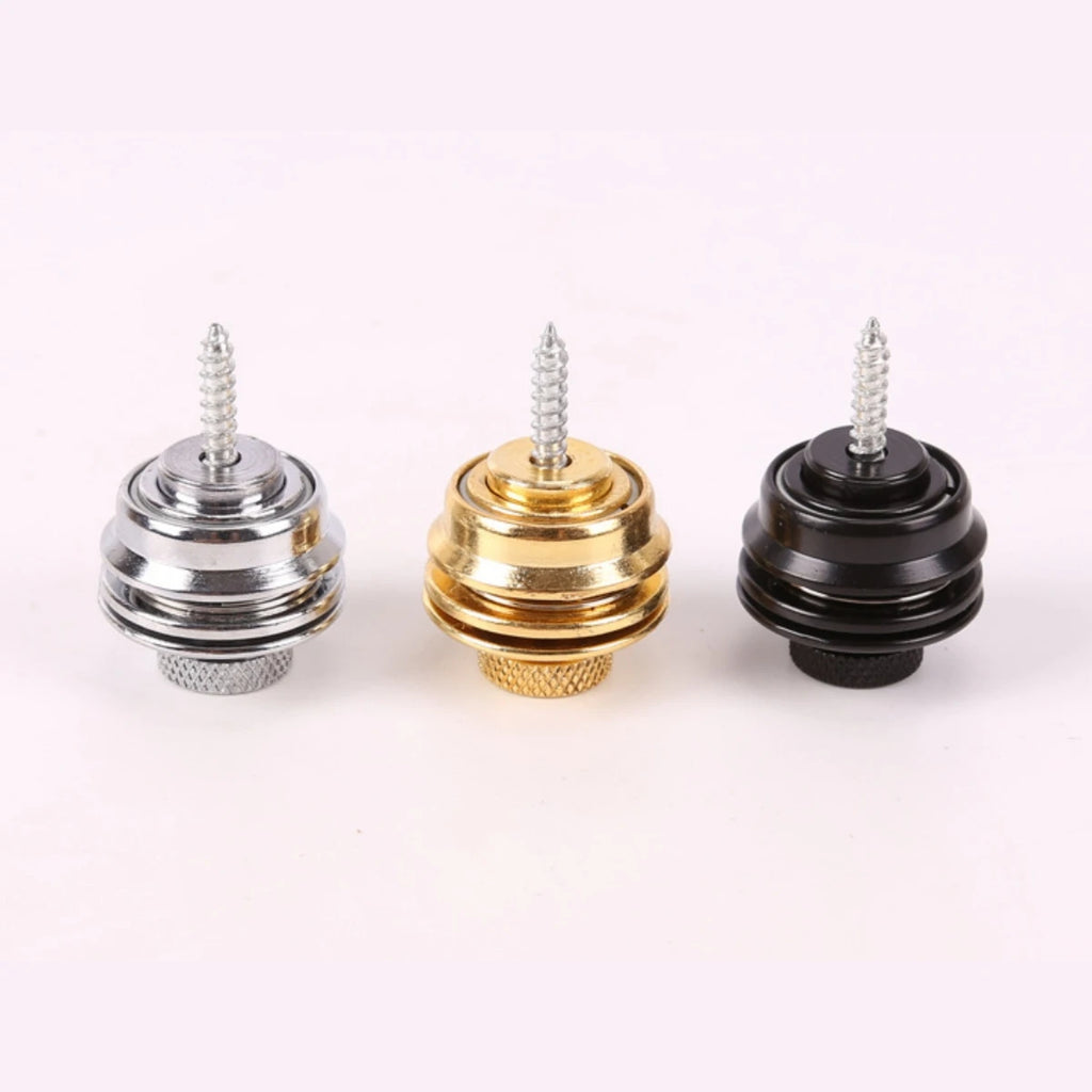 Miwayer Guitar Strap Lock 1 PCS Heavy Duty Metal Button Security Straplock for Electric Acoustic Guitar Bass Ukulele