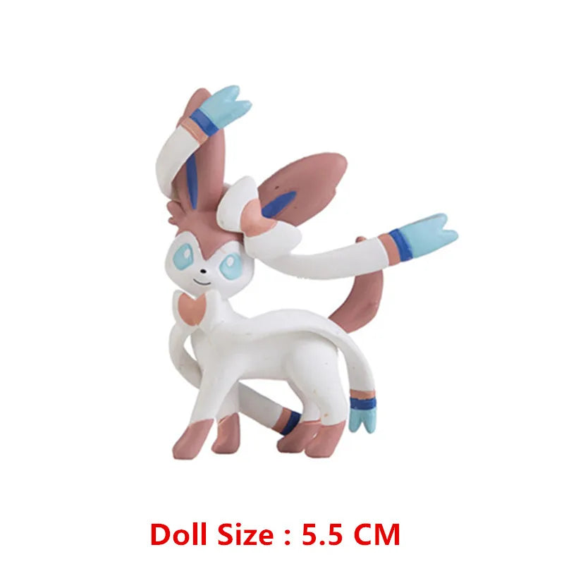 New Pokemon 4-13Cm Cartoons Movie Anime Figure Pikachu Lucario Mewtwo Flying Dragon Pet  Action Figures Model Toy Birthday Gifts