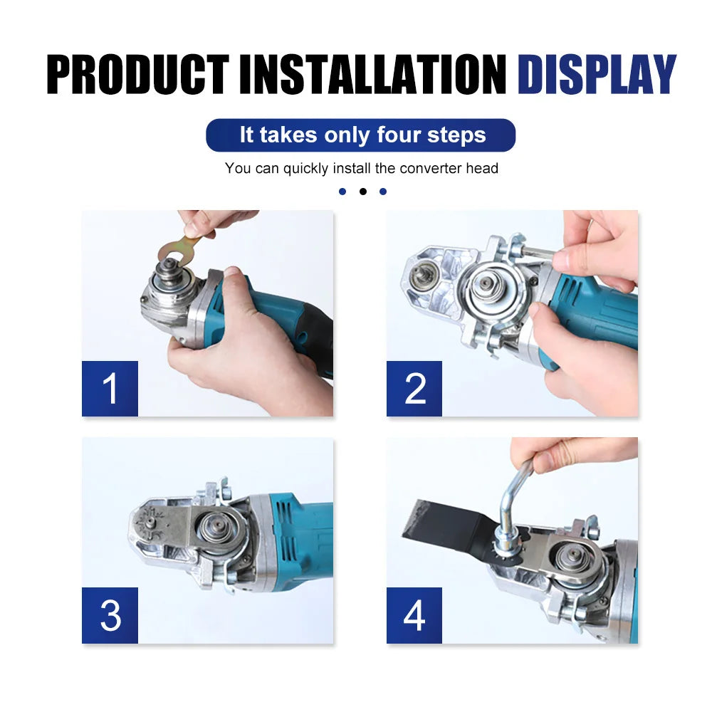 Angle Grinder Conversion Universal Head Adapter Converter M10 Thread for Type 100 Swing Saw Cutter Polisher Polish Oscillate