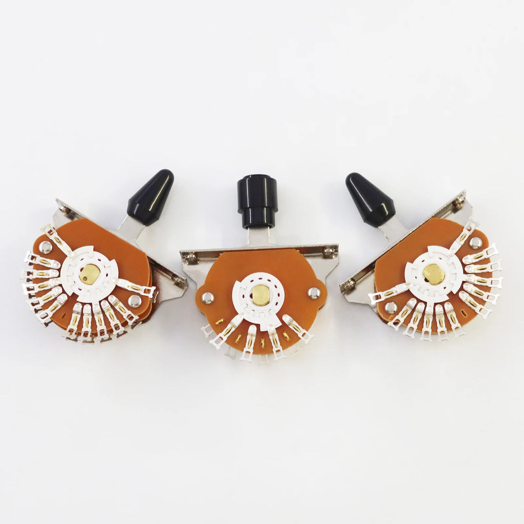 PHRILAM 3-Way 8-Legs 5-Way Electric Guitar Switch Metal Plastic with Screws 1pc Tip Switch Guitar Accessories