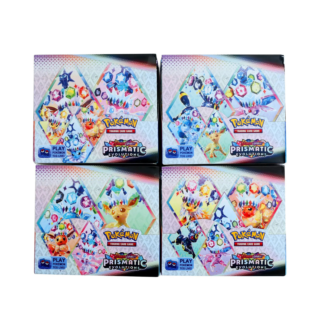 360Pcs English Pokémon TCG Prismatic Evolutions Evolving Skies Scarlet Violet 151 Booster Box Pokemon trade card 36 Pack Box