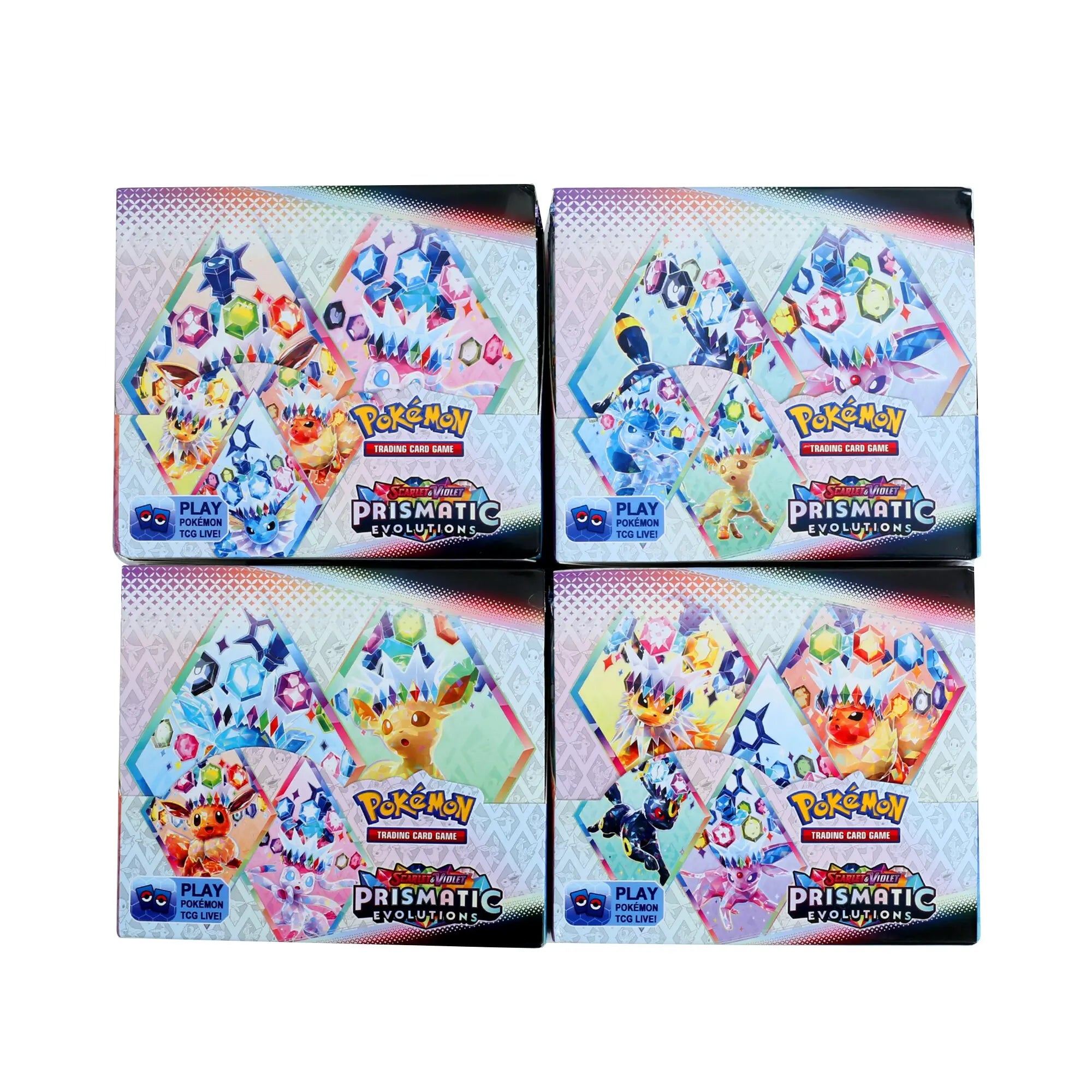 360Pcs English Pokémon TCG Prismatic Evolutions Evolving Skies Scarlet Violet 151 Booster Box Pokemon trade card 36 Pack Box