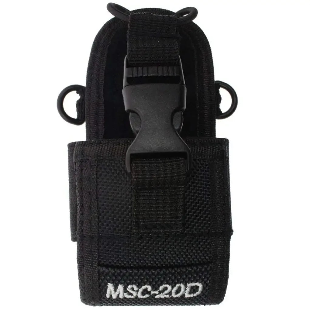 Nylon Walkie Talkie Holder Pouch Bag Two Way Radio Case with Adajustable Shoulder Strap for Baofeng