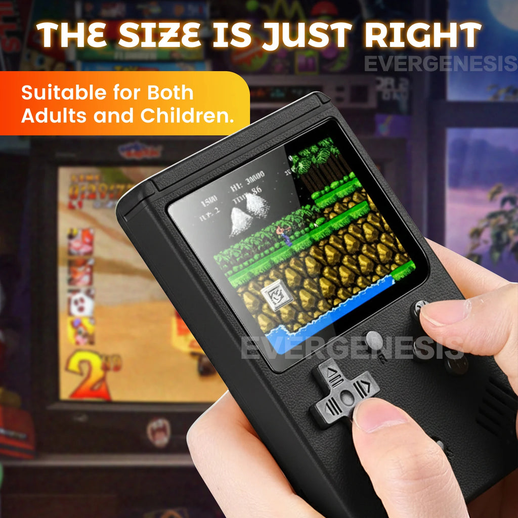 Cute Color Portable Mini Plus Handheld Video Game Console 3.0 Inch Color LCD Kids Color Game Player Built in 500 Games