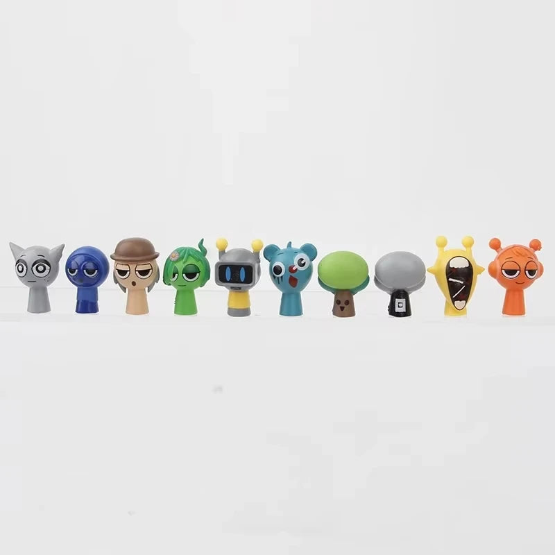 Hot New 48PCS Set Funny Sprunki Figuras Model PVC Sprunki Game Anime Action & Toy Figures Cartoon Children Birthday Gifts Toys