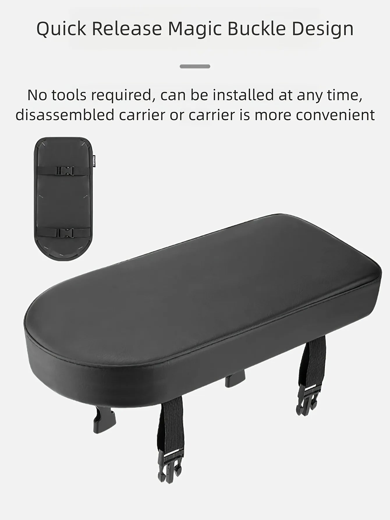 TOSUOD Bicycle Backseat Cushion Soft Comfortable Bike Seat For Men & Women Easy Installation Detachable Bicycle Parts