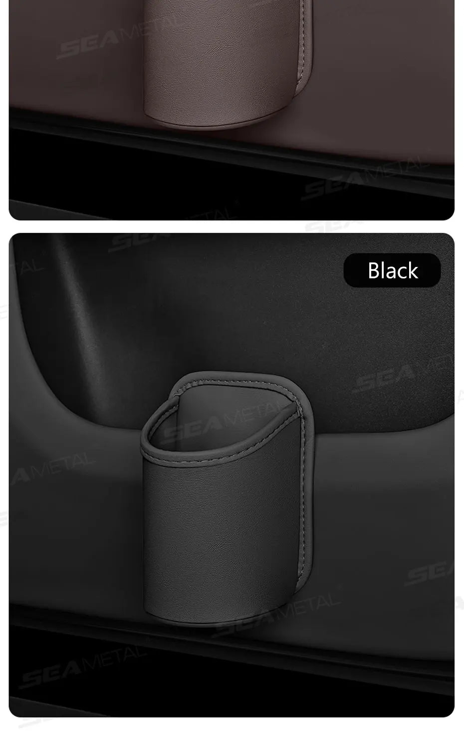 SEAMETAL Universal Car Door Cup Holder Box Back Clip Design Drink Rack Storage Bin Car Seat Back Water Cup Box Organizer Pocket