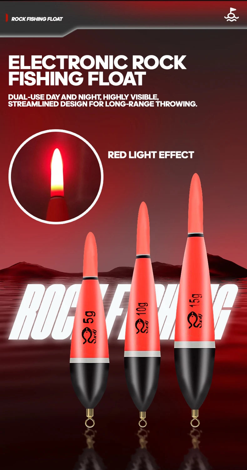 TAIYU 5g/10g/15g Luminous Fishing Night Float High Quality Fishing Floats Lightweight Pressure Resistance Tackle Tool Supplies