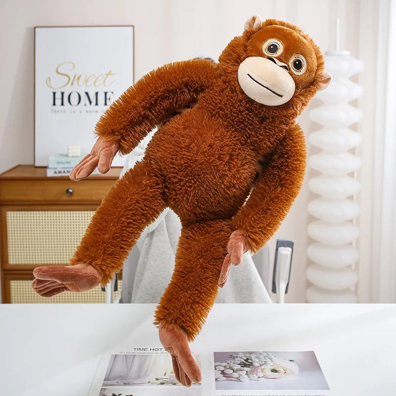 30-90CM Cartoon Gorilla Plush Toy Chimpanzees Punch Monkey Soft Stuffed Doll Decor Girls Birthday Gift Orangutan Plushies Dolls