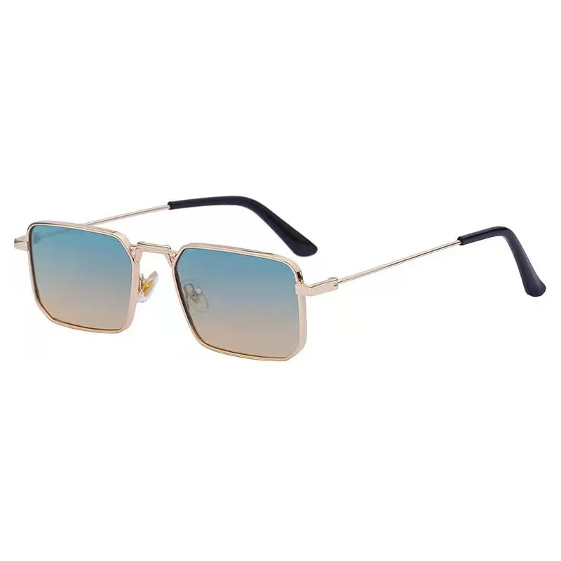 High Quality Rectangle Sunglasses Women Metal Frame Glasses Vintage Brand Square Sun Glasses for Men Shades Female Eyewear