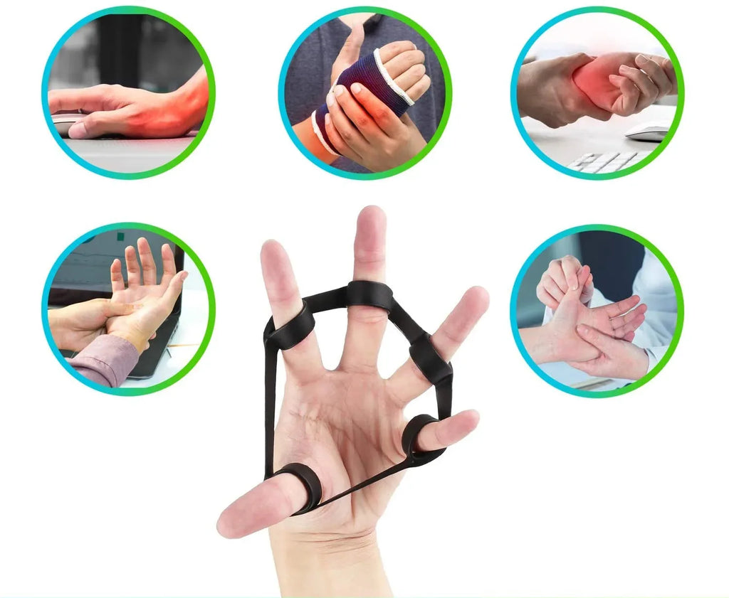 1/2/3/4/8pcs Hand Gripper Silicone Finger Expander Exercise Hand Grip Wrist Strength Trainer Finger Exerciser Resistance Bands