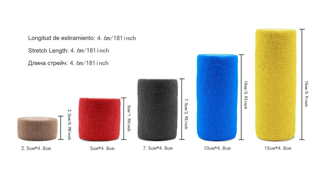 3/15/30/48Pcs Black Sport Self Adhesive Elastic Bandage Wrap Tape Elastoplast For Knee Support Pads Finger Ankle Palm
