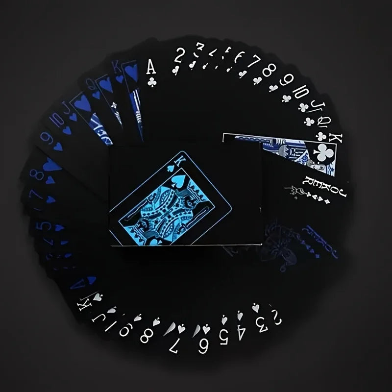 Waterproof PVC Illusionist Poker Cards - Durable & Aesthetically Enhanced Design - Perfect for Game Nights, Parties & Family Fun