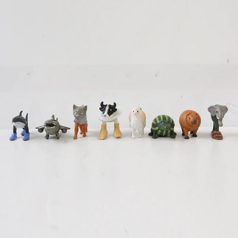 24Pcs Italian Brainrot Tung Tung Sahur Figures Doll Tralalero Tralala Bombardino Crocodilo Shimpanzini Bananini Model Toy Gift