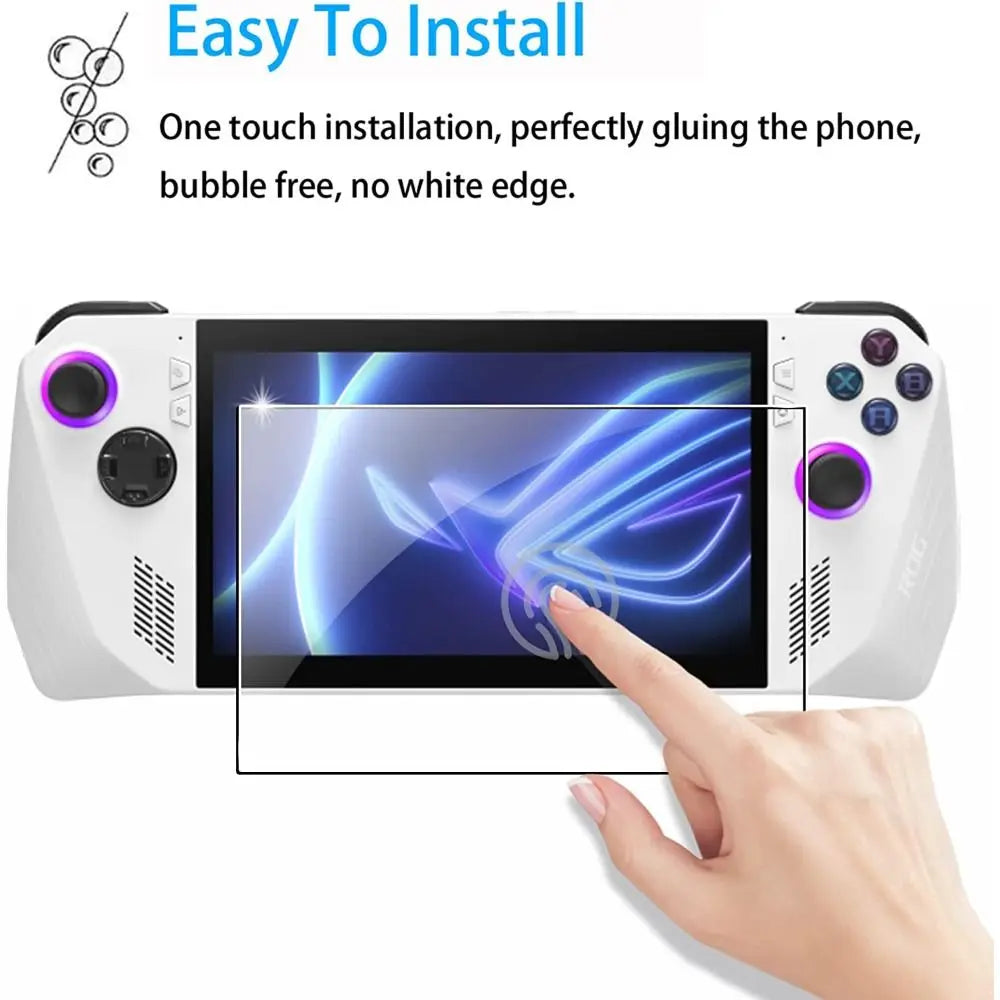 2/3pc Tempered Glass Protective Film for Asus ROG Ally Screen Protector Curved Edge Anti Scratch Handheld Console Game Accessory