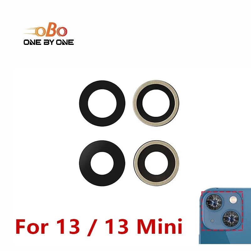 Back Rear Camera Lens Glass For iPhone 13 14 15 16 PLUS PRO MAX MINI Lens Glass with Pre-installed Adhesive Replacement