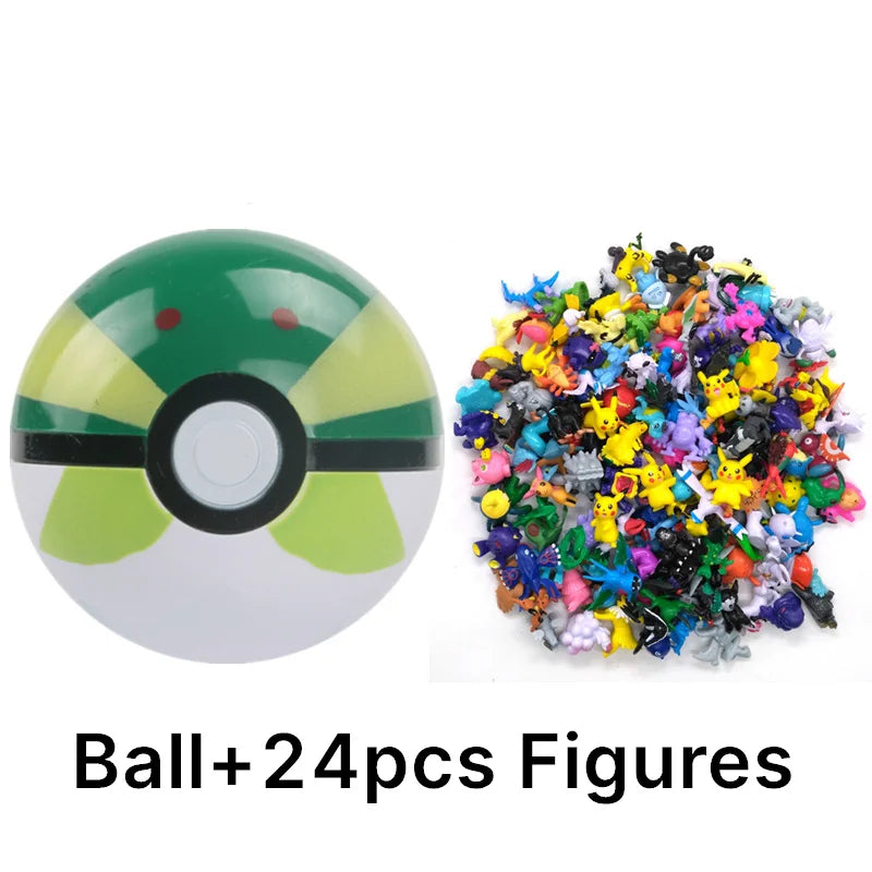 Pokémon Toys 7Cm Elf Ball 2-3cm Anime Action PokeBall Figures Monster Toy Model Dolls Children Christmas Gift
