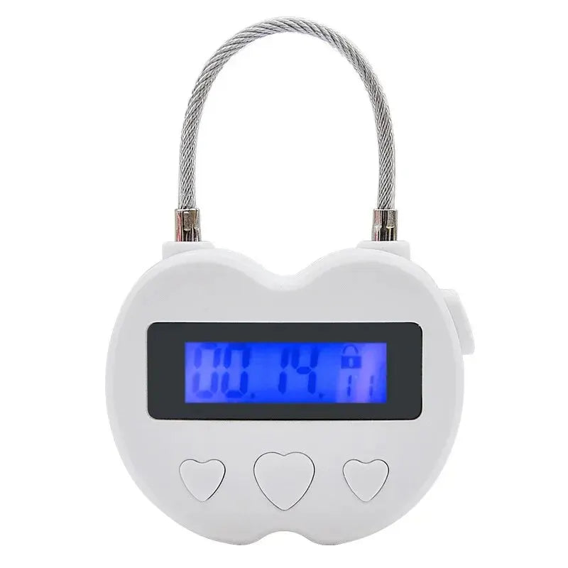 Timer Padlock LCD HD Display Add Backlight Zinc Alloy 99 Hours Max Timing Super Long Standby Anti-addiction Electronic Lock