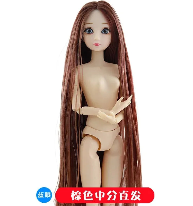 30cm Doll Toys for Girls 1/6 BJD Dolls Body Make-up 3D Eyes Beautiful Princess Baby Girl Dolls Plastic DIY Toy for Girls