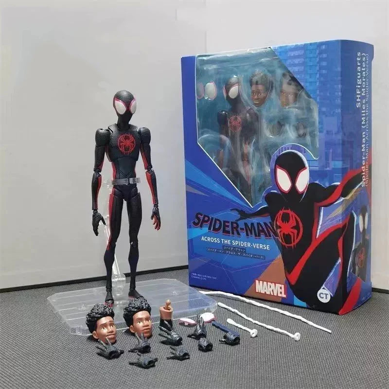 Ct Toys Mafex 001Spiderman Peter Parker Andrew Garfield The Amazing Spider-Man Shf Anime Action Figure Figurine Toys Customized