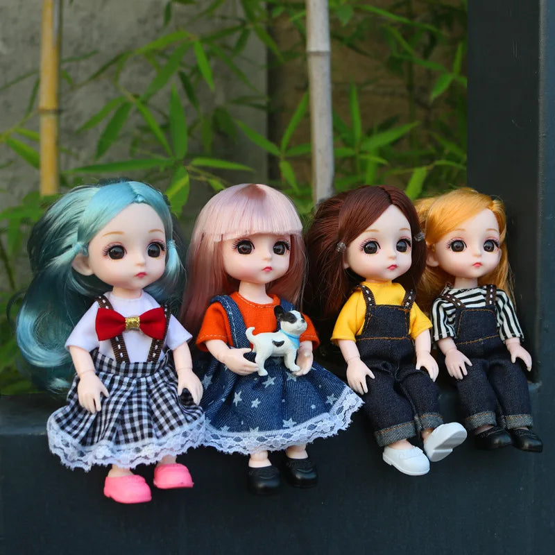 doll 16cm Cute And Elegant Style, 13 Articulated Dolls With Movable Joints Clothing Matching BJD Princess 1/12 Girl Gift Toy