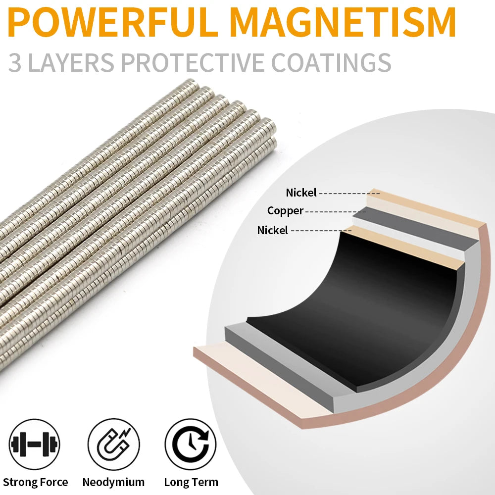 3x1mm Round Super Strong Neodymium Magnet N35 Powerful Magnetic NdfeB Permanent Refrigerator Magnet imanes DIY