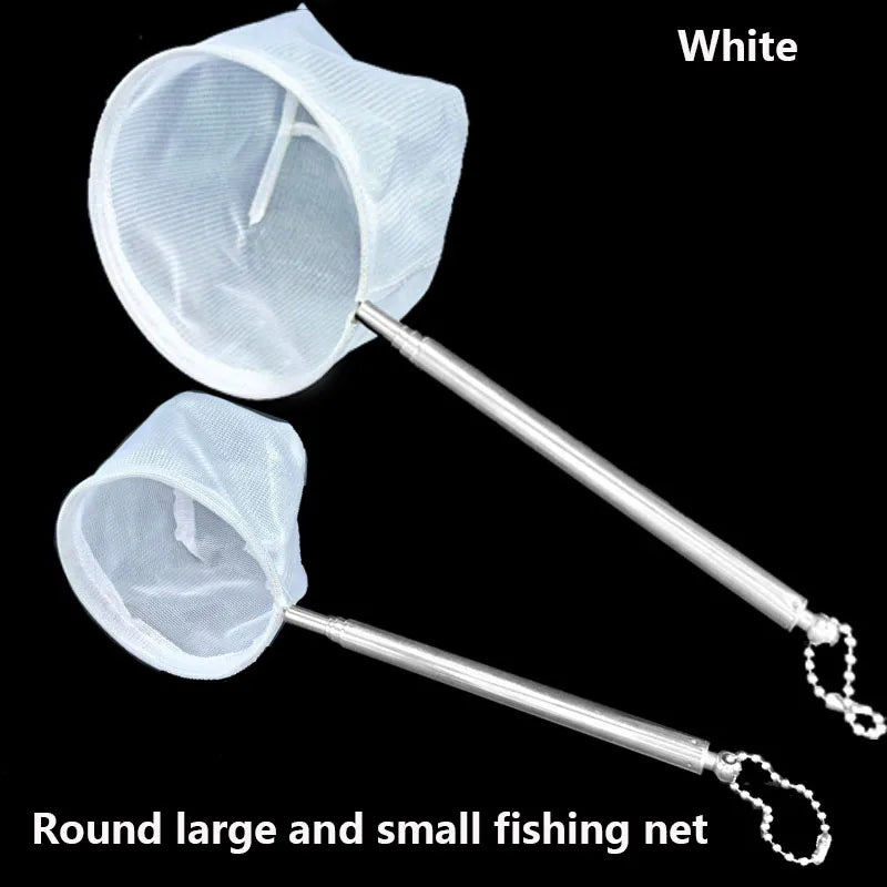 Aquarium Square Fishing Net With Suction Cup Extendable Long Handle Fishing Gear For Catching Fish Shrimp Tank Clean Accessories