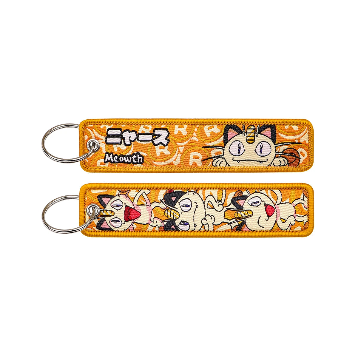 Cute Anime Elf Embroidery Key Fobs Cool Game Key Tags Keychains for Motorcycles Cars Fashion Key Rings Accessories Gifts 1pcs