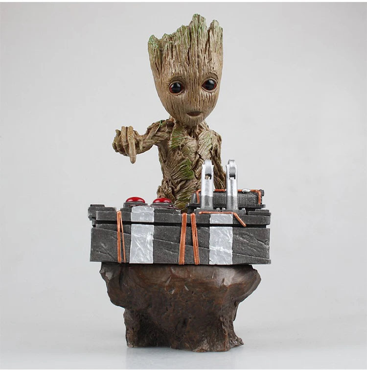Marvel Guardians Of The Galaxy Groot Statue Model Avengers Cute Baby Tree Man Pvc Anime Action Figure Toys Collection Kids Gift
